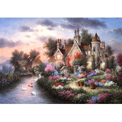 Grafika (T-00506) - Dennis Lewan: "Mill Creek Manor" - 2000 Teile Puzzle