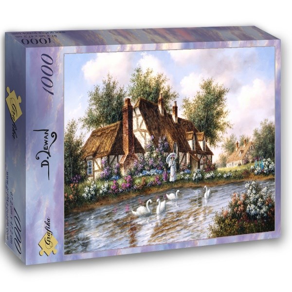 Grafika (02490) - Dennis Lewan: "Admiring The Swans" - 1000 Teile Puzzle