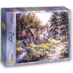 Grafika (02493) - Dennis Lewan: "Glacier Ridge Manor" - 1000 Teile Puzzle
