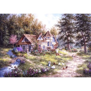 Grafika (02493) - Dennis Lewan: "Glacier Ridge Manor" - 1000 Teile Puzzle