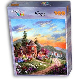 Grafika Kids (01900) - Dennis Lewan: "Castle Ridge Manor" - 300 Teile Puzzle