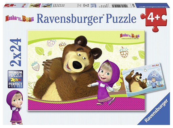 Ravensburger (09046) - "Masha and the Bear" - 24 Teile Puzzle