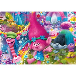 Clementoni (20144) - "Trolls, Bunte Haarpracht" - 104 Teile Puzzle