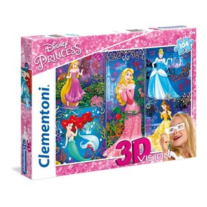 Clementoni (20609) - "Disney Prinzessinnen, Schönheiten" - 104 Teile Puzzle