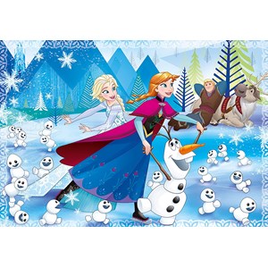Clementoni (23701) - "Die Eiskönigin, Abenteuer und Magie" - 104 Teile Puzzle