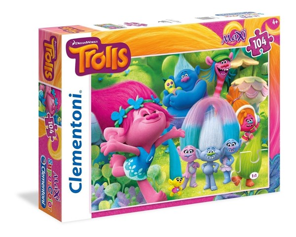Clementoni (23981) - "Trolls, Wunderschöne Zeiten" - 104 Teile Puzzle