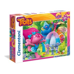 Clementoni (23981) - "Trolls, Wunderschöne Zeiten" - 104 Teile Puzzle