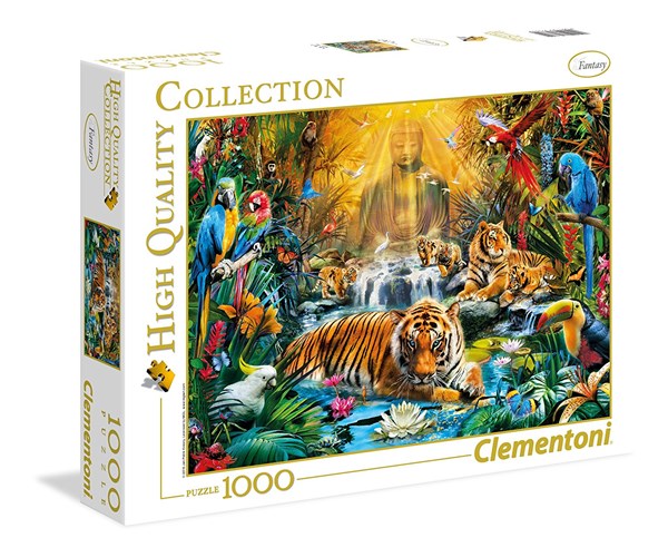 Clementoni (39380) - "Geheimnisvolle Tiger" - 1000 Teile Puzzle