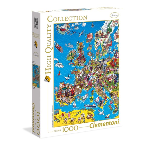 Clementoni (39384) - "Europakarte" - 1000 Teile Puzzle