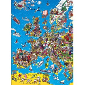 Clementoni (39384) - "Europakarte" - 1000 Teile Puzzle