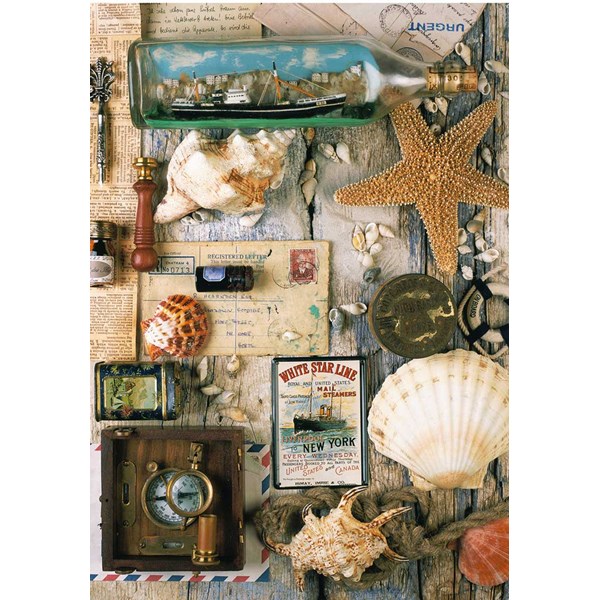 Ravensburger (19479) - "Maritime Andenken" - 1000 Teile Puzzle