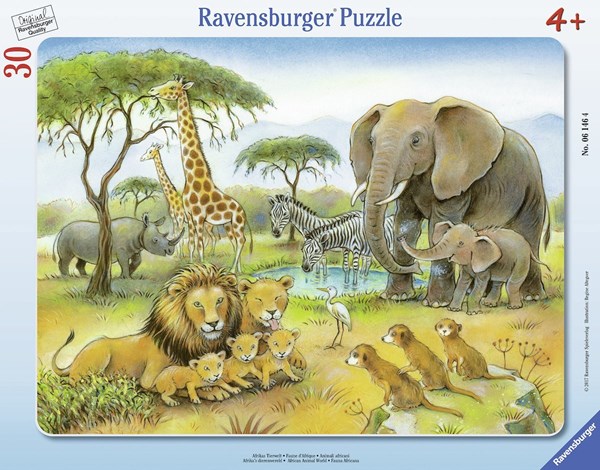 Ravensburger (06146) - "Afrikas Tierwelt" - 30 Teile Puzzle