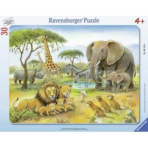 Ravensburger (06146) - "Afrikas Tierwelt" - 30 Teile Puzzle