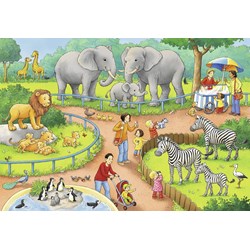 Ravensburger (07813) - "Ein Tag im Zoo" - 24 Teile Puzzle