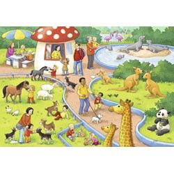 Ravensburger (07813) - "Ein Tag im Zoo" - 24 Teile Puzzle