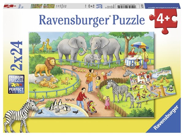 Ravensburger (07813) - "Ein Tag im Zoo" - 24 Teile Puzzle