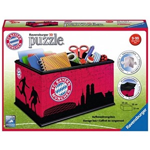 Ravensburger (11216) - "Aufbewahrungsbox, FC Bayern" - 216 Teile Puzzle