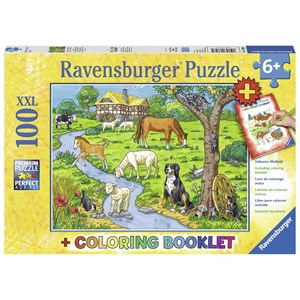 Ravensburger (13696) - "Liebste Bauernhoftiere" - 100 Teile Puzzle