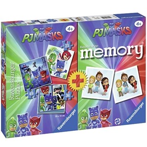 Ravensburger (21300) - "PJ Masks + Memory" - 25 36 49 Teile Puzzle