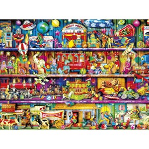 Buffalo Games (11744) - Aimee Stewart: "Vintage Toy Shelf" - 1000 Teile Puzzle