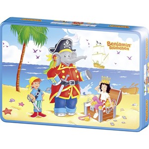 Schmidt Spiele (55886) - "Benjamin the Elephant as Pirate" - 40 Teile Puzzle