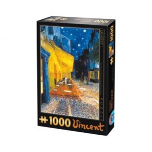D-Toys (66916-VG09) - Vincent van Gogh: "Caféterrasse am Abend" - 1000 Teile Puzzle