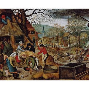 D-Toys (66947-BR03) - Pieter Brueghel the Elder: "Herbst" - 1000 Teile Puzzle
