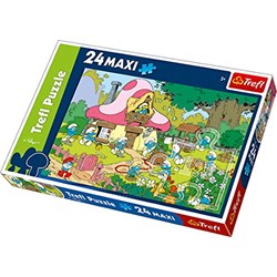 Trefl (14119) - "Smurf Village" - 24 Teile Puzzle