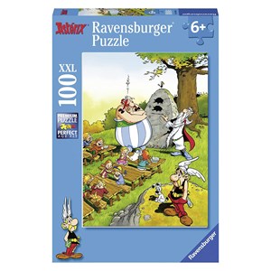 Ravensburger (10958) - "Asterix und Obelix, Obelix in der Schule" - 100 Teile Puzzle