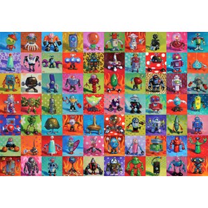 Heye (29576) - Henry Stinson: "Robots" - 2000 Teile Puzzle