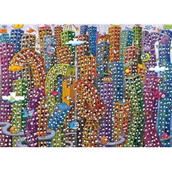 Heye (29495) - Guillermo Mordillo: "City" - 2000 Teile Puzzle