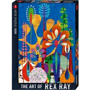 Heye (29599) - Rex Ray: "Maxerela Art Flowers" - 1000 Teile Puzzle