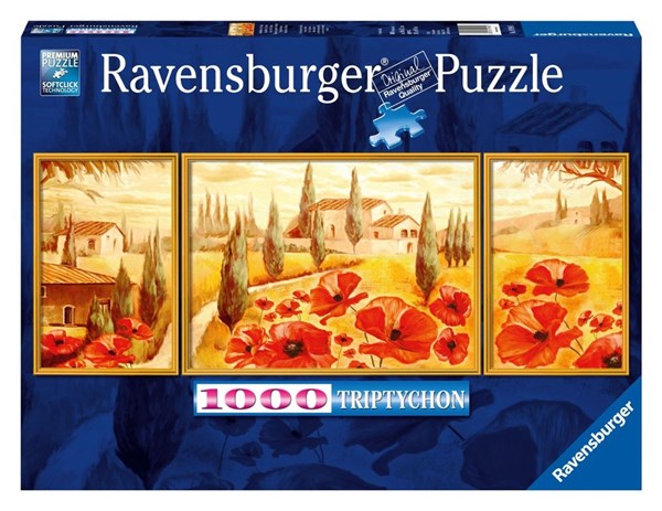 Ravensburger (19994) - "Poppies in Tuscany" - 1000 Teile Puzzle