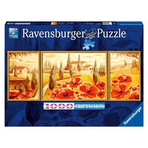 Ravensburger (19994) - "Poppies in Tuscany" - 1000 Teile Puzzle
