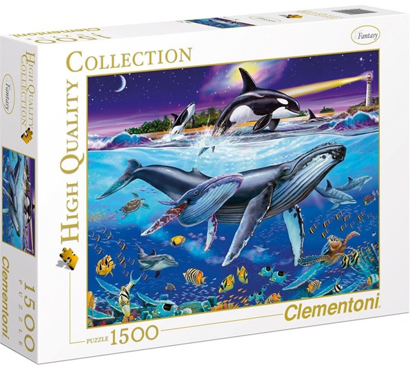 Clementoni (94053) - Christian Riese Lassen: "Whales" - 1500 Teile Puzzle
