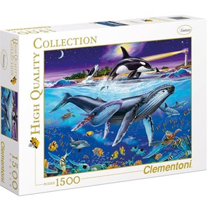 Clementoni (94053) - Christian Riese Lassen: "Whales" - 1500 Teile Puzzle