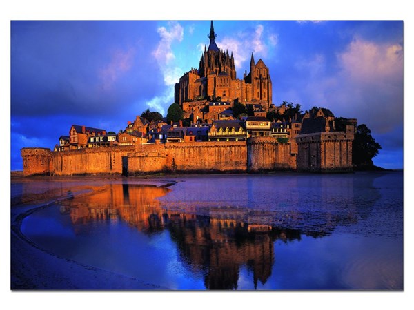 Educa (14282) - "Mont Saint-Michel, France" - 1000 Teile Puzzle