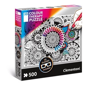 Clementoni (35053) - "Mandala" - 500 Teile Puzzle