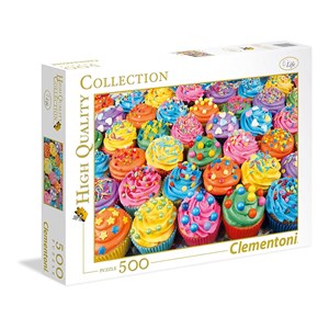 Clementoni (35057) - "Bunte Cupcakes" - 500 Teile Puzzle