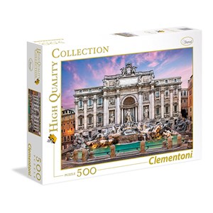 Clementoni (35047) - "Trevi-Brunnen" - 500 Teile Puzzle