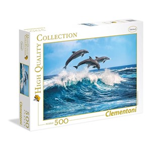 Clementoni (35055) - "Delfine" - 500 Teile Puzzle