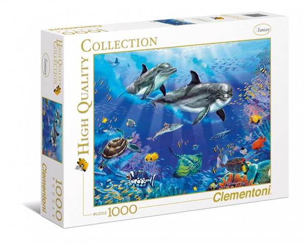 Clementoni (94051) - Christian Riese Lassen: "Dolphins" - 1000 Teile Puzzle