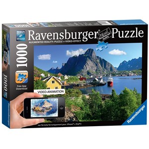 Ravensburger (19303) - "Lofoten, Norwegen" - 1000 Teile Puzzle