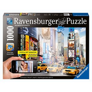 Ravensburger (19306) - "Treiben am Times Square" - 1000 Teile Puzzle