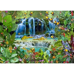 Grafika (T-00526) - François Ruyer: "Wasserfall" - 500 Teile Puzzle