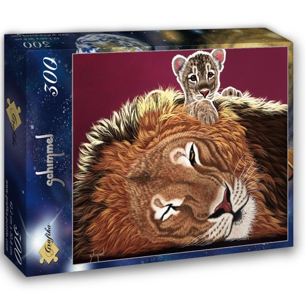 Grafika (02578) - Schim Schimmel, William Schimmel: "Daddy and the King" - 300 Teile Puzzle