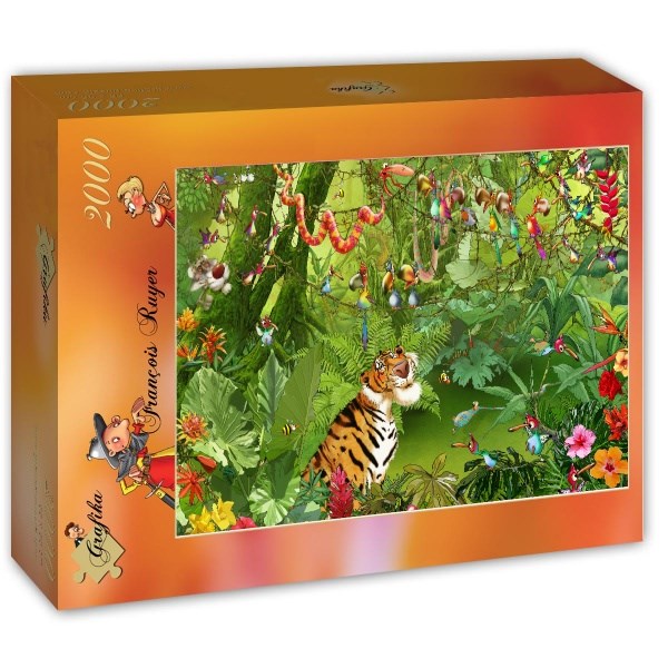 Grafika (T-00545) - François Ruyer: "Jungle" - 2000 Teile Puzzle