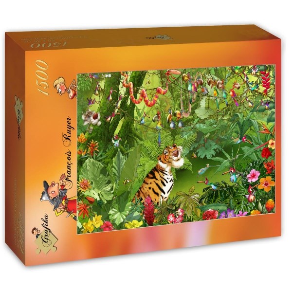 Grafika (T-00546) - François Ruyer: "Jungle" - 1500 Teile Puzzle