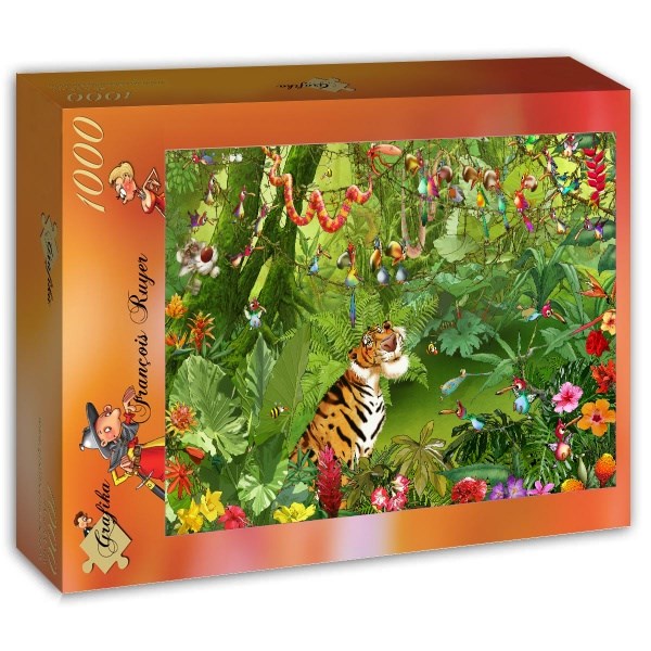 Grafika (T-00547) - François Ruyer: "Jungle" - 1000 Teile Puzzle
