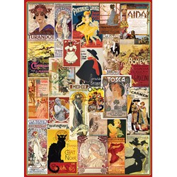 Eurographics (6000-0935) - "Theater und Oper Werbeposter" - 1000 Teile Puzzle